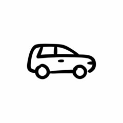 Obraz premium Suv icon in vector. Logotype - Doodle