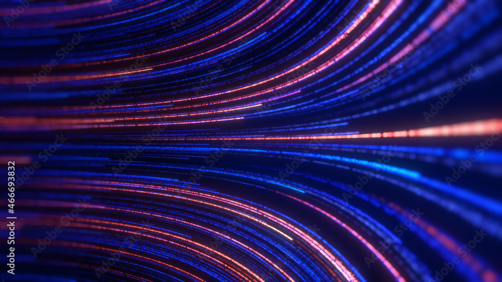 Poster abstract technology background, big data digital line wave business concept, loop video