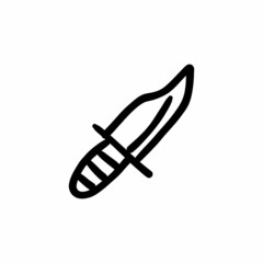Knife icon in vector. Logotype - Doodle