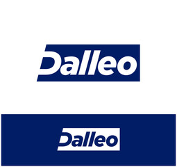 'Dalleo' a Abstract company name logo. Dalleo company logo.