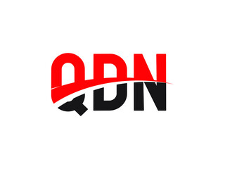 QDN Letter Initial Logo Design Vector Illustration