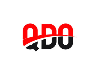 QDO Letter Initial Logo Design Vector Illustration