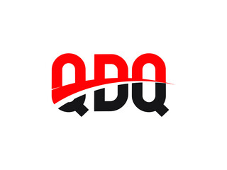 QDQ Letter Initial Logo Design Vector Illustration