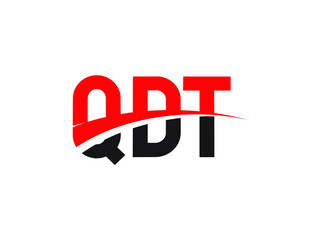 QDT Letter Initial Logo Design Vector Illustration