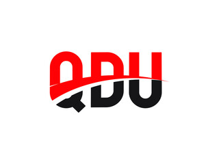 QDU Letter Initial Logo Design Vector Illustration
