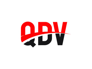 QDV Letter Initial Logo Design Vector Illustration