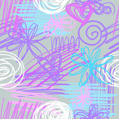 hand drawn abstract pattern for textile,wrapping paper, kids wear and more