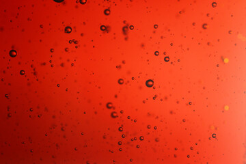 Close up fizzy drink bubbles 