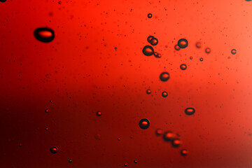 Close up fizzy drink bubbles 
