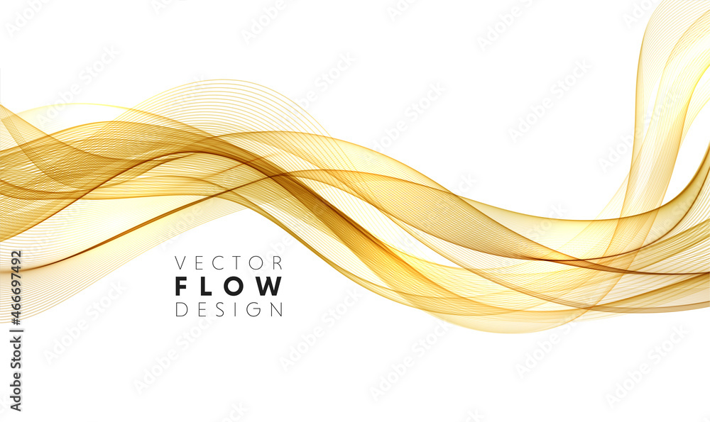 Aufkleber vector abstract colorful flowing wave lines isolated on white background. design element for wedding