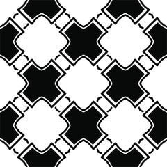 Vector seamless models. Modern stylish texture. Composition from regularly repeating geometrical element. Monochrome, simple. Vector illustrations. Black and white pattern.