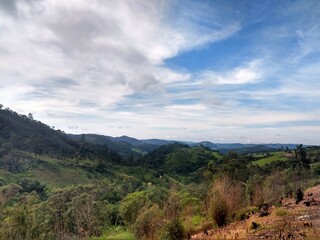 clouds over the mountains