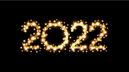 new 2022 year lights background