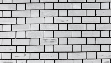 White brick wall as an abstract background.