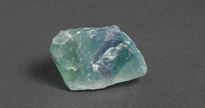 Mineral fluorite on a dark background.