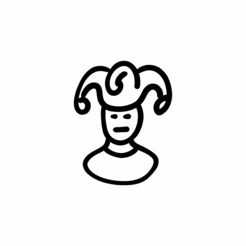 Prince icon in vector. Logotype - Doodle