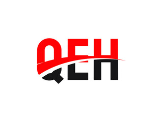 QEH Letter Initial Logo Design Vector Illustration