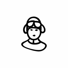 Hushed icon in vector. Logotype - Doodle