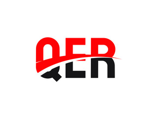 QER Letter Initial Logo Design Vector Illustration
