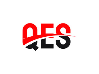 QES Letter Initial Logo Design Vector Illustration
