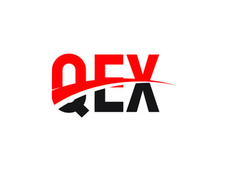 QEX Letter Initial Logo Design Vector Illustration
