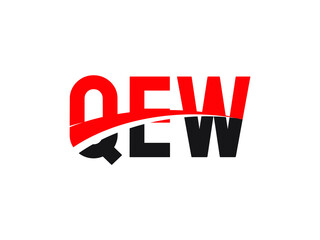 QEW Letter Initial Logo Design Vector Illustration
