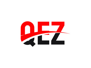 QEZ Letter Initial Logo Design Vector Illustration