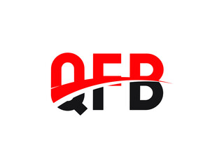 QFB Letter Initial Logo Design Vector Illustration
