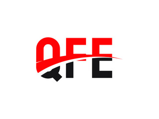 QFE Letter Initial Logo Design Vector Illustration