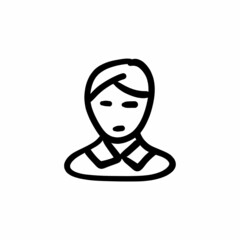 Young Boy icon in vector. Logotype - Doodle