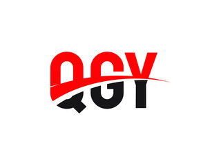 QGY Letter Initial Logo Design Vector Illustration