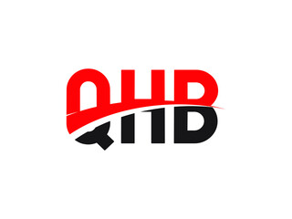 QHB Letter Initial Logo Design Vector Illustration
