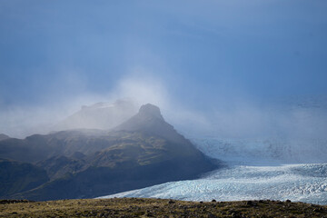 clouds over the mountains