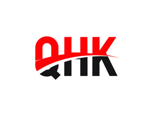 QHK Letter Initial Logo Design Vector Illustration