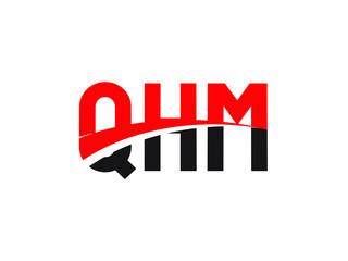 QHM Letter Initial Logo Design Vector Illustration
