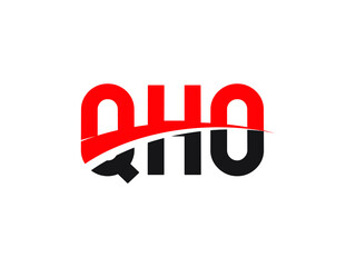QHO Letter Initial Logo Design Vector Illustration