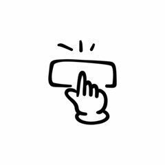 Comment icon in vector. Logotype - Doodle