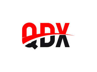 QDX Letter Initial Logo Design Vector Illustration