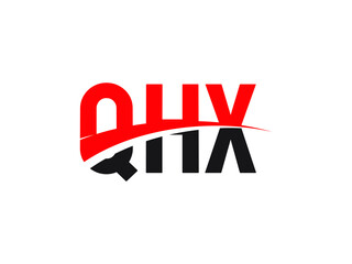 QHX Letter Initial Logo Design Vector Illustration