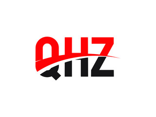 QHZ Letter Initial Logo Design Vector Illustration