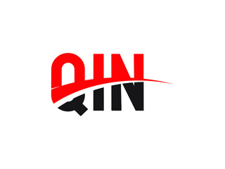 QIN Letter Initial Logo Design Vector Illustration