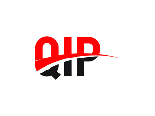 QIP Letter Initial Logo Design Vector Illustration