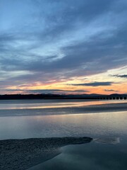 sunset on the beach