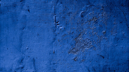 old blue texture background of wall cement