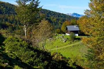 Fototapeta na wymiar Cottage in the Pyrenees
