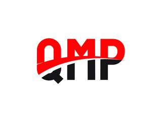 QMP Letter Initial Logo Design Vector Illustration