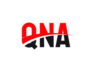 QNA Letter Initial Logo Design Vector Illustration