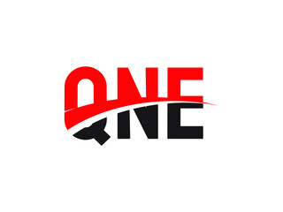 QNE Letter Initial Logo Design Vector Illustration