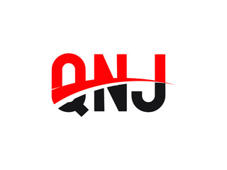 QNJ Letter Initial Logo Design Vector Illustration