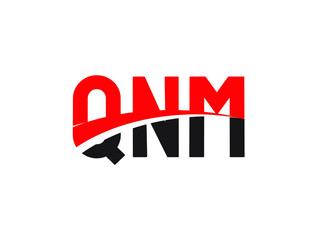 QNM Letter Initial Logo Design Vector Illustration